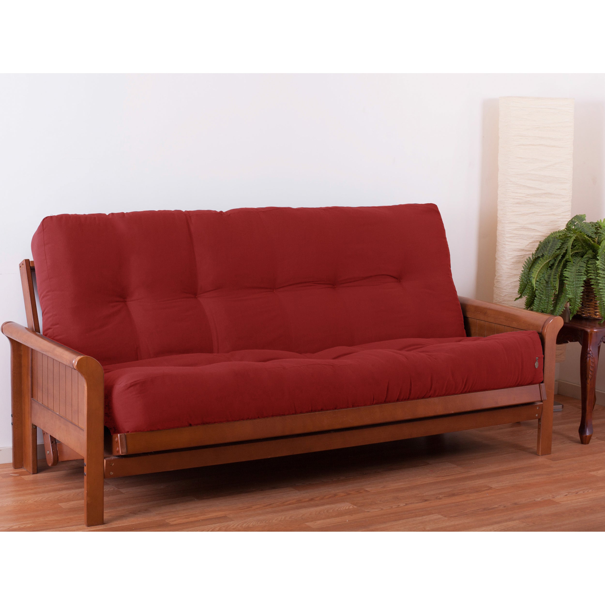 Blazing Needles Renewal 10-inch Twill Full-size Futon Mattress - Ruby Red - Ruby Red