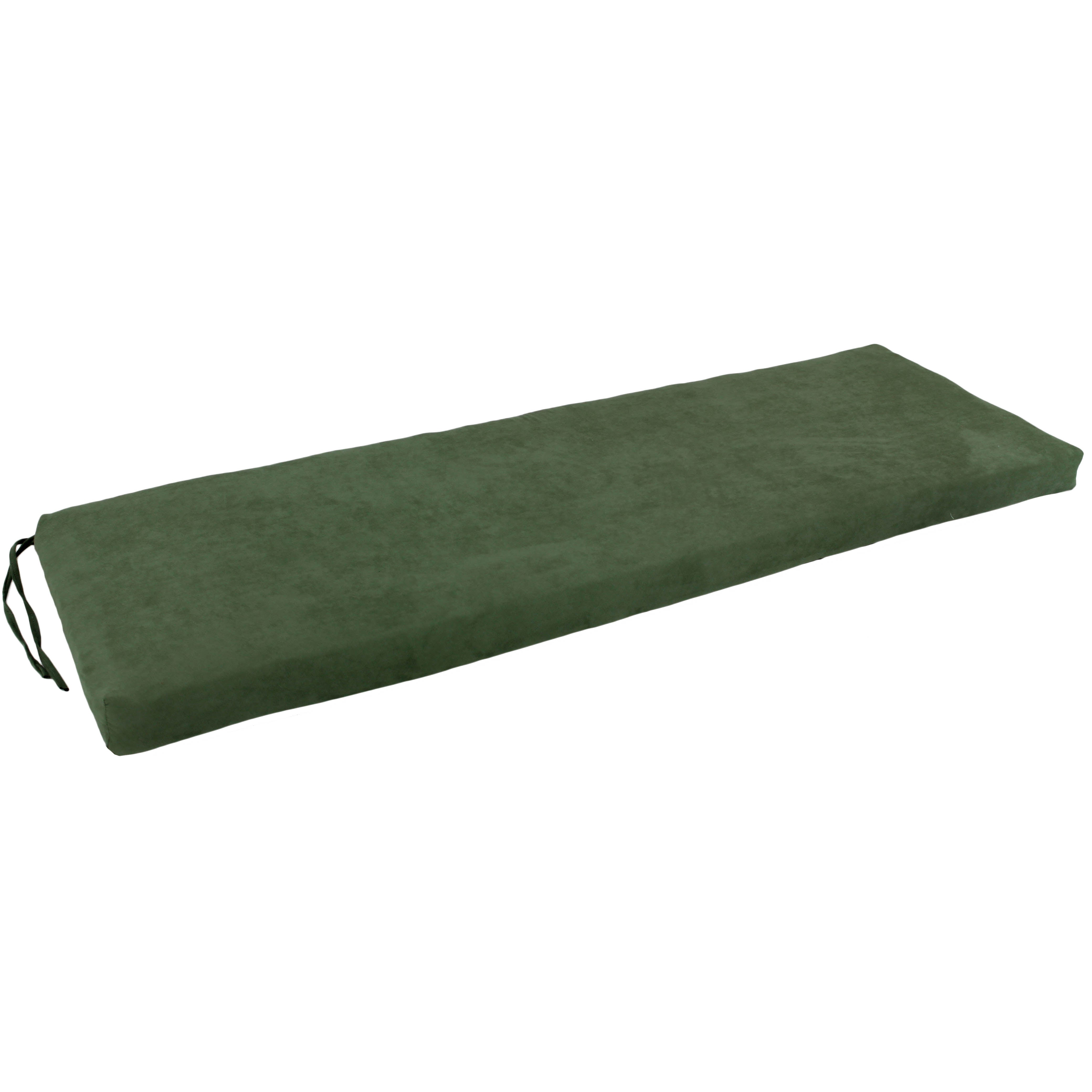 60-inch by 19-inch Micro Suede Bench Cushion - Hunter Green