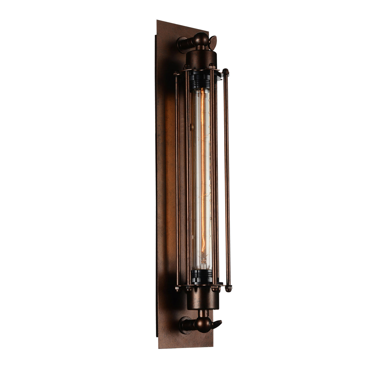 1 Light Wall Sconce With Chocolate Finish