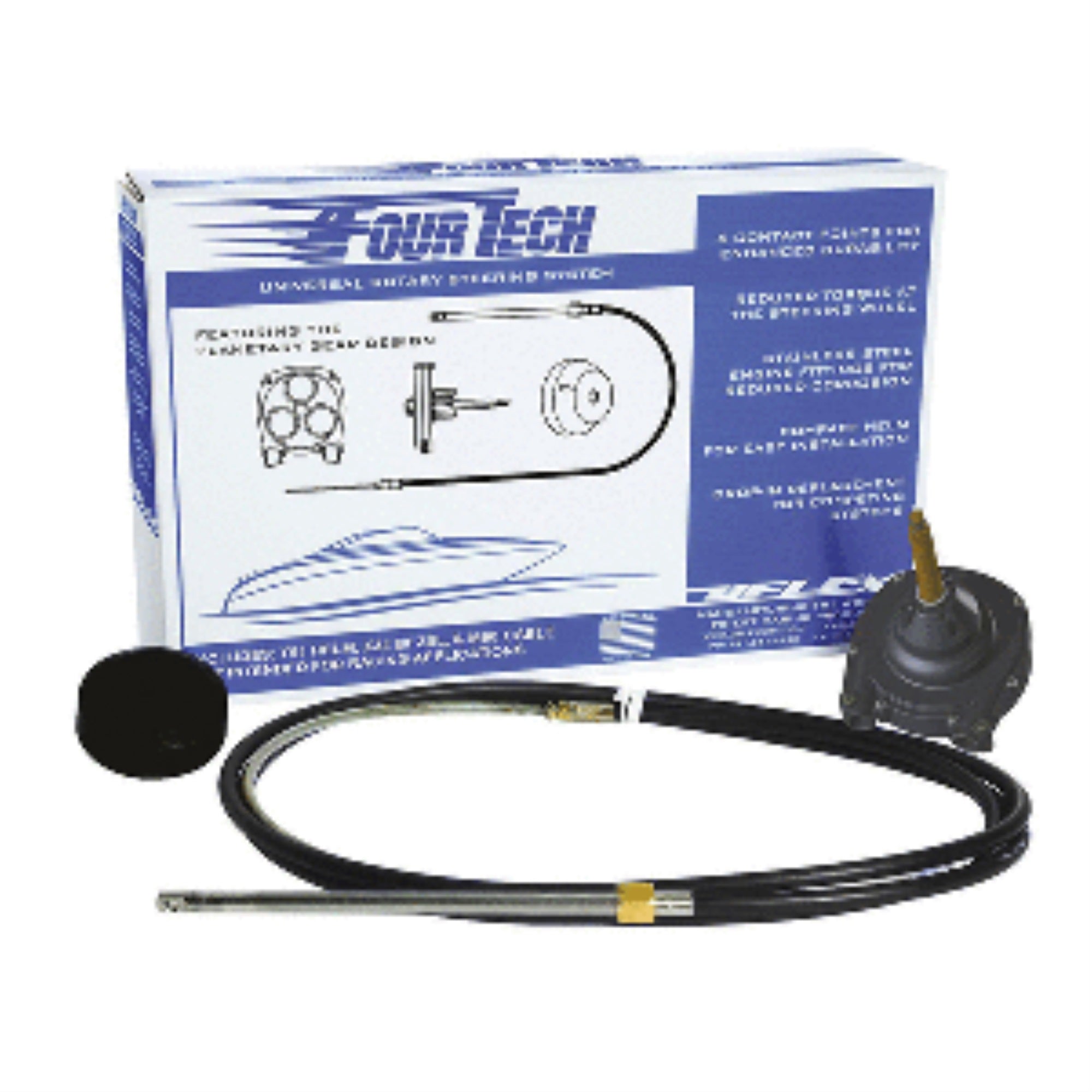Uflex Fourtech 17' Black Mach Rotary Steering System