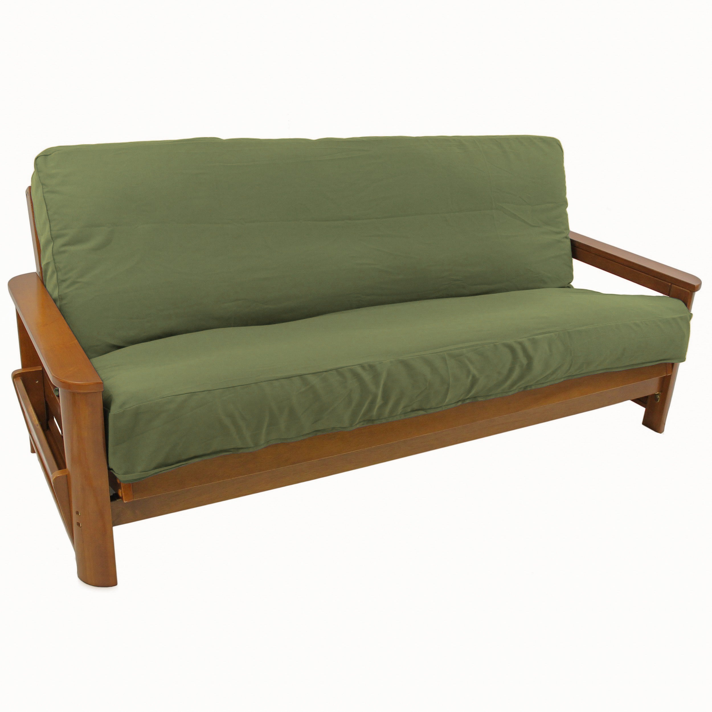 Solid Twill 8 to 9-inch Full Futon Cover - Sage