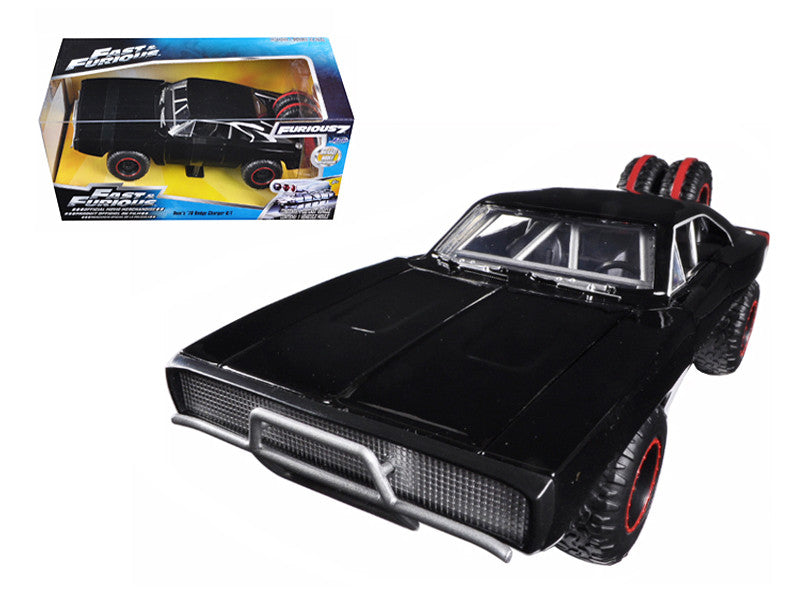 Dom'S 1970 Dodge Charger R/T Off Road Version 'Fast & Furious 7' Movie 1/24 Diecast Model Car By Jada