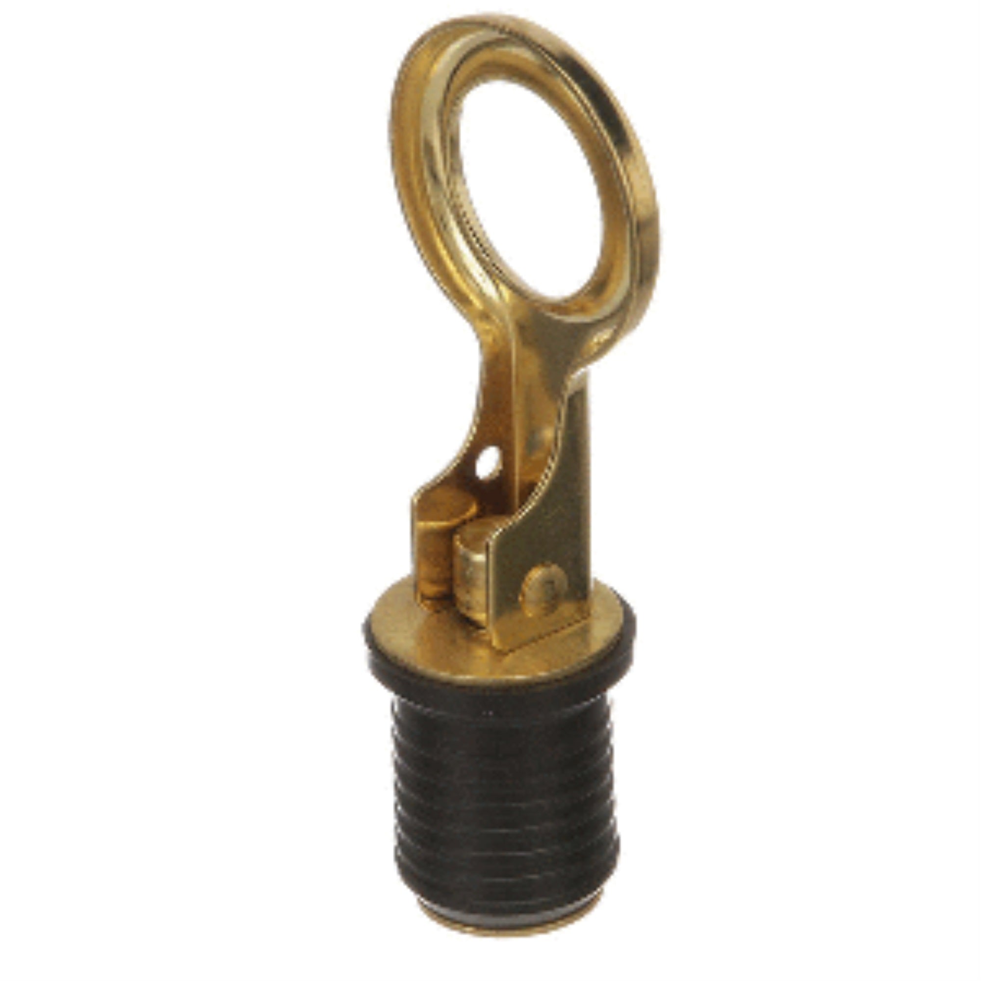 Attwood Snap-Handle Drain Plug 1' Brass