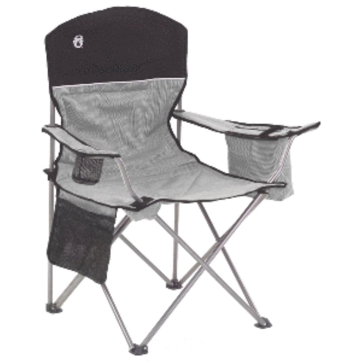 Coleman Cooler Quad Chair Grey And Black