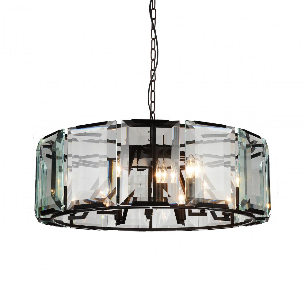 18 Light  Chandelier With Black Finish