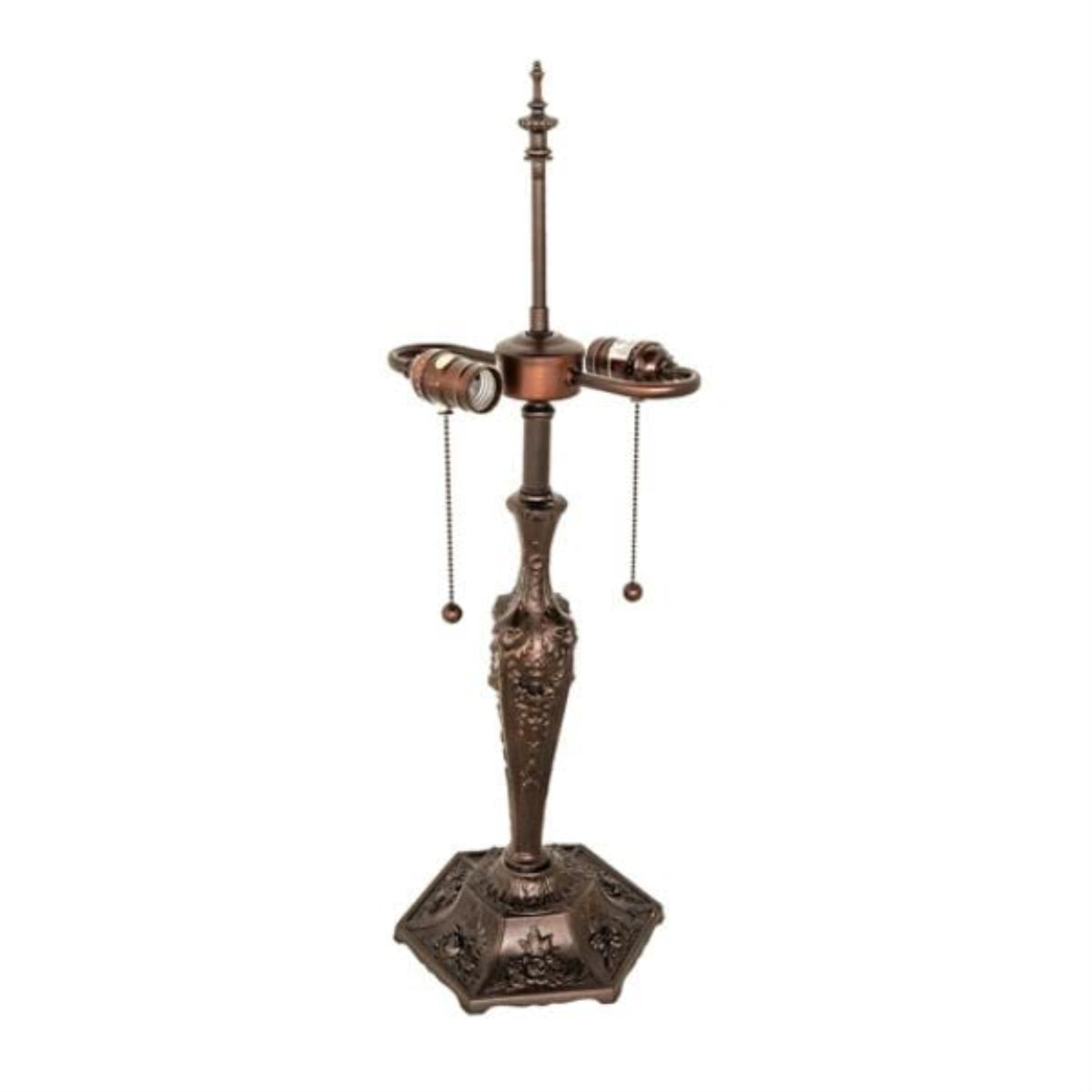 25' High Lion Head 2 Light 'S' Cluster Table Base