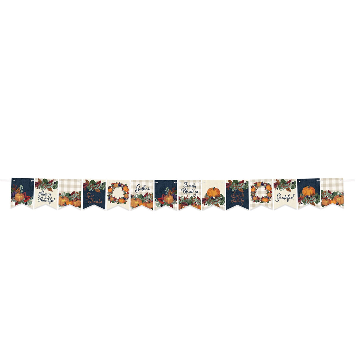 Foil Fall Thanksgiving Streamer, (Pack Of 12)
