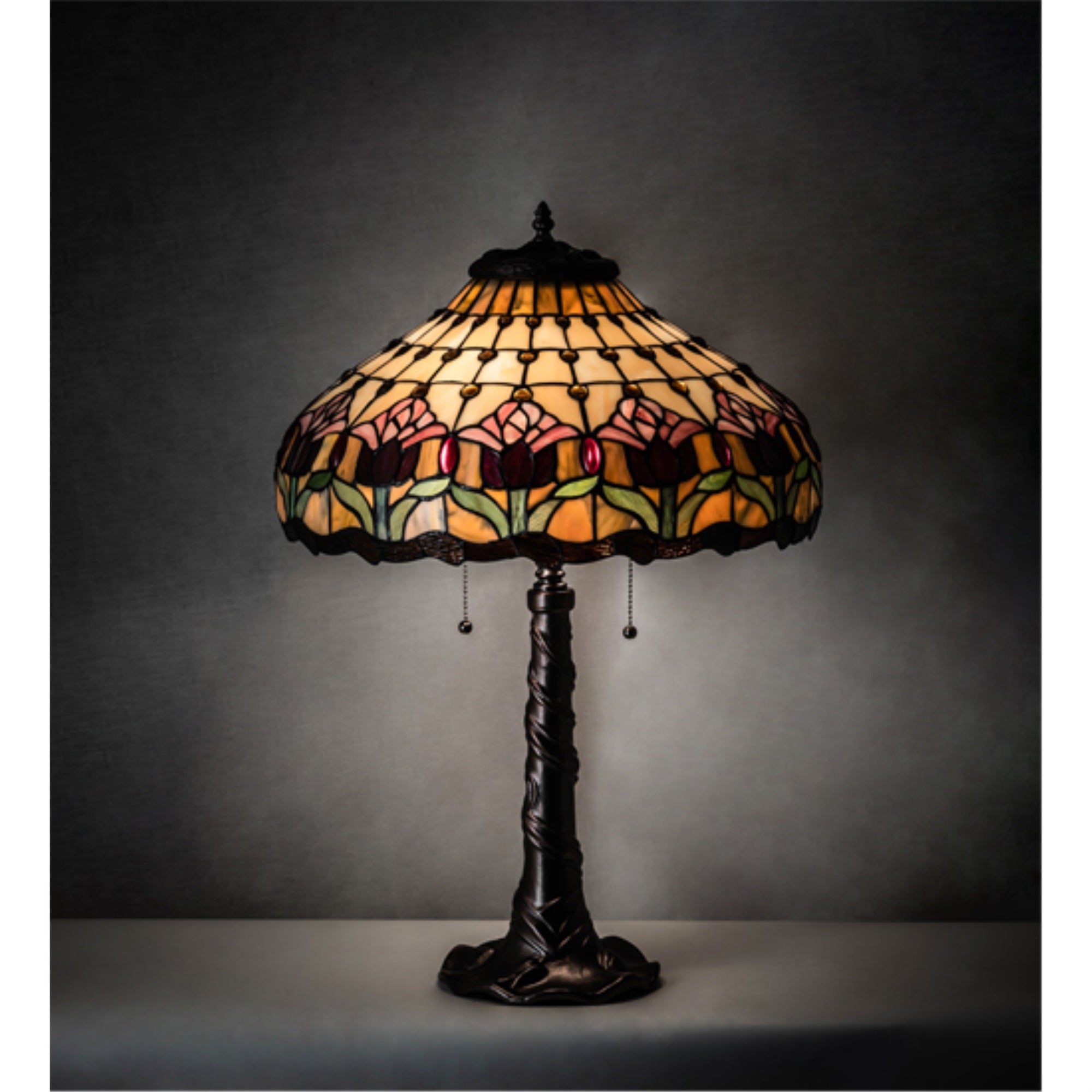 26' High Colonial Tulip Table Lamp