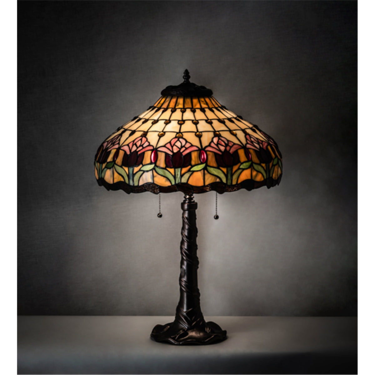 26' High Colonial Tulip Table Lamp