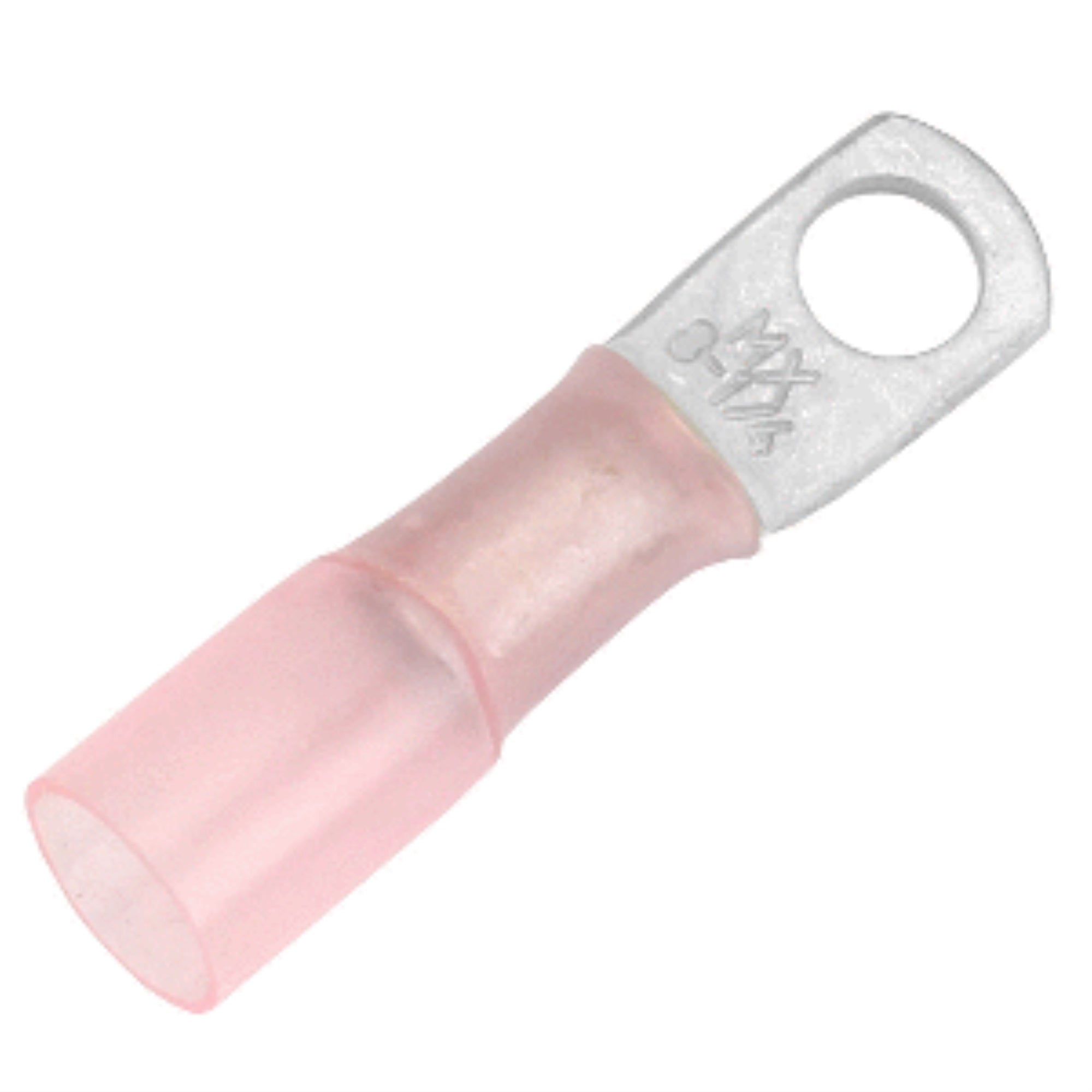 Pacer #8 1/4' Heat Shrink Ring Terminal 25 Pc