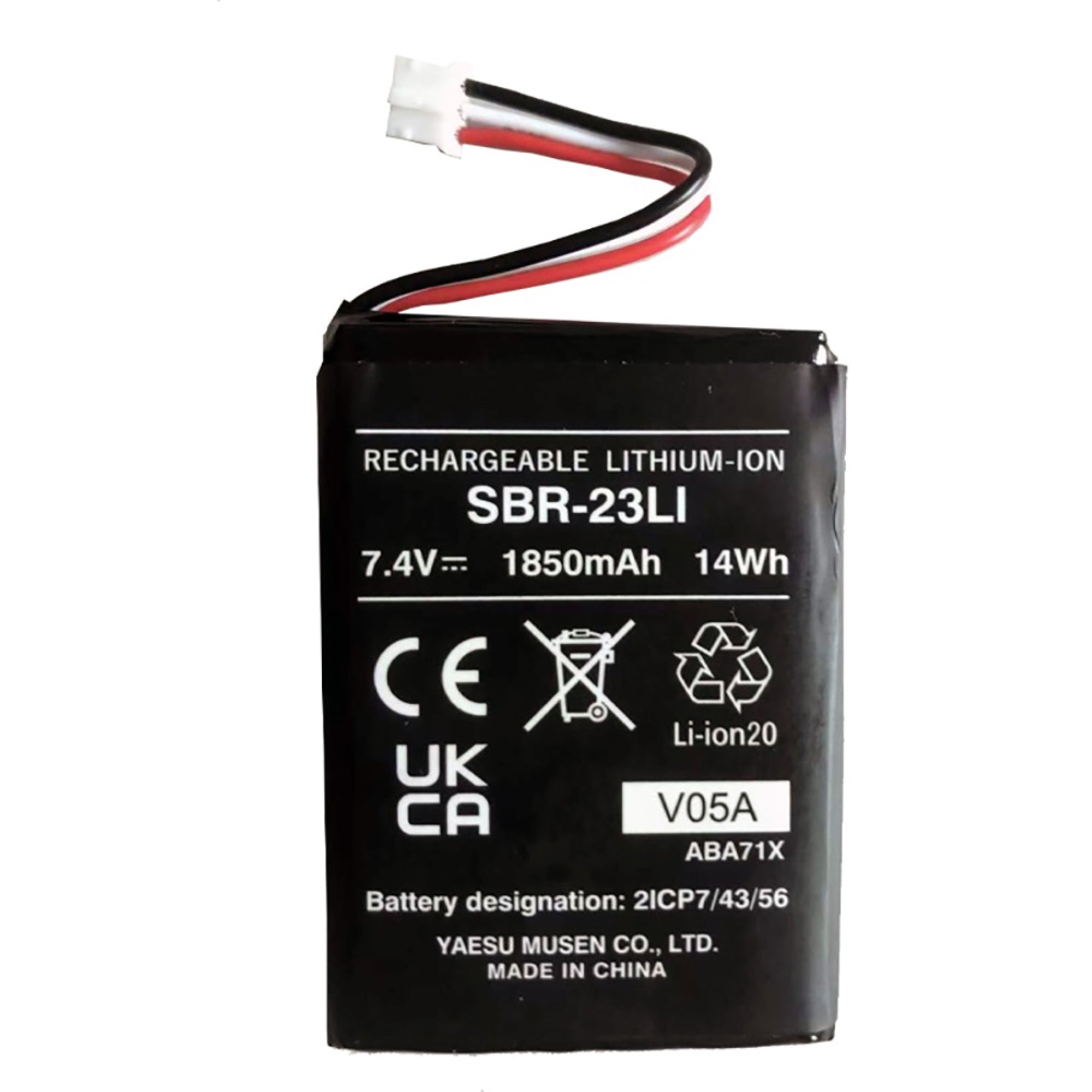 Standard Horizon Sbr-23Li  Li-Ion Battery Pack F/Hx210