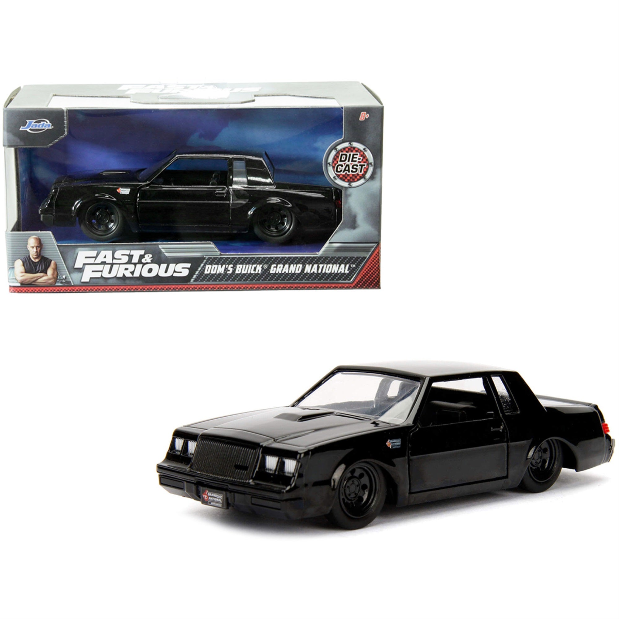 Dom'S Buick Grand National Black Fast & Furious Movie 1/32 Diecast Model Car By Jada