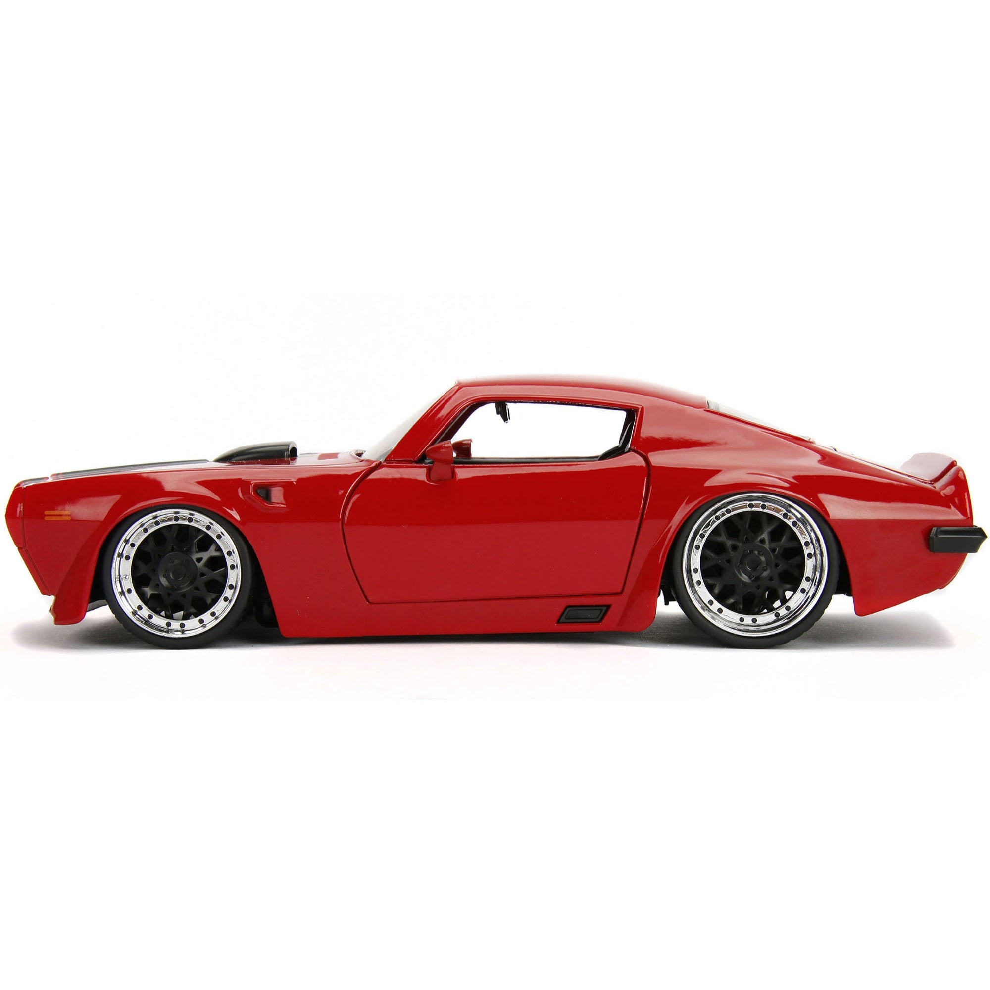 1972 Pontiac Firebird Red with Black Hood Stripe “Bigtime Muscle” Series 1/24 Diecast Model Car by Jada
