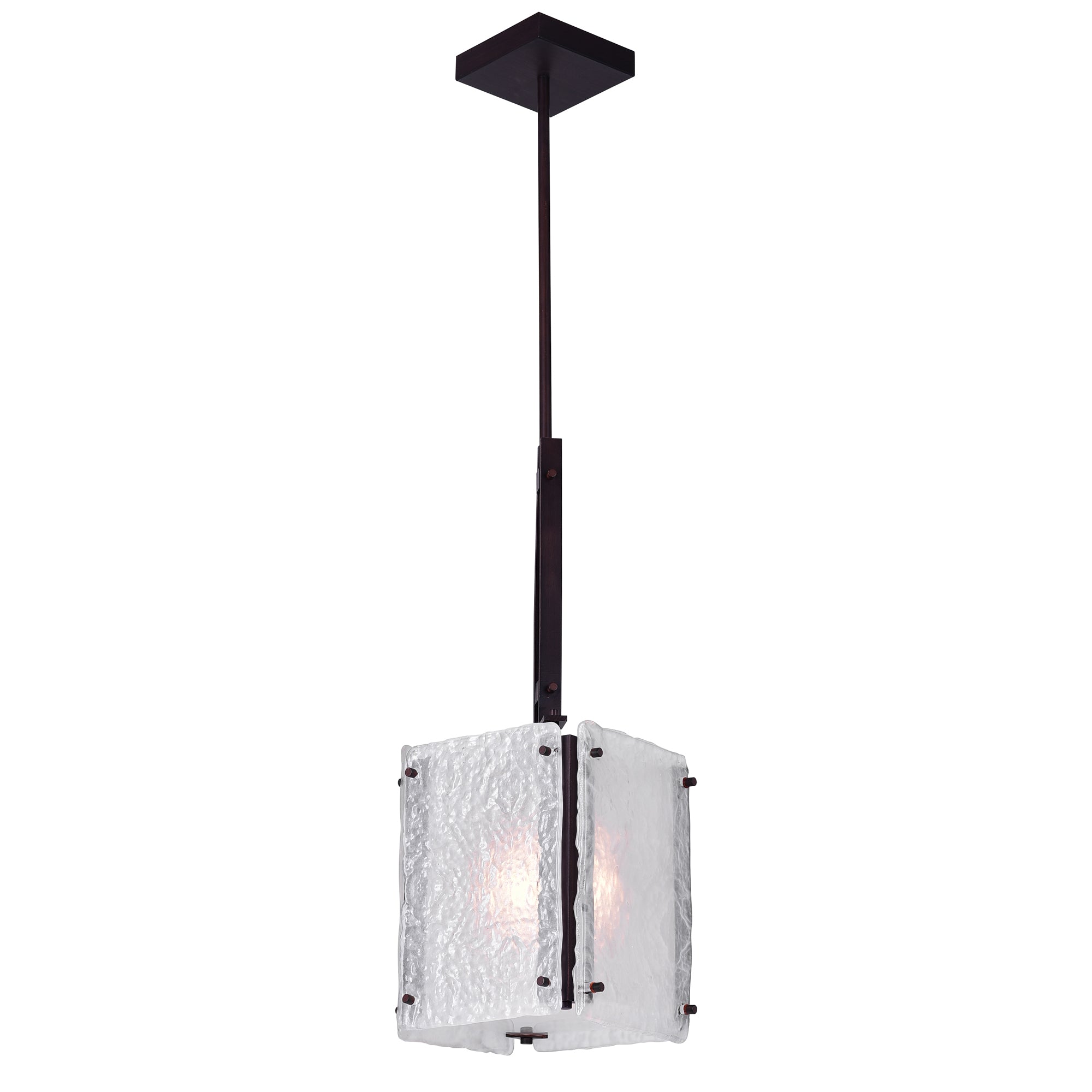 1 Light Pendant With Black Finish