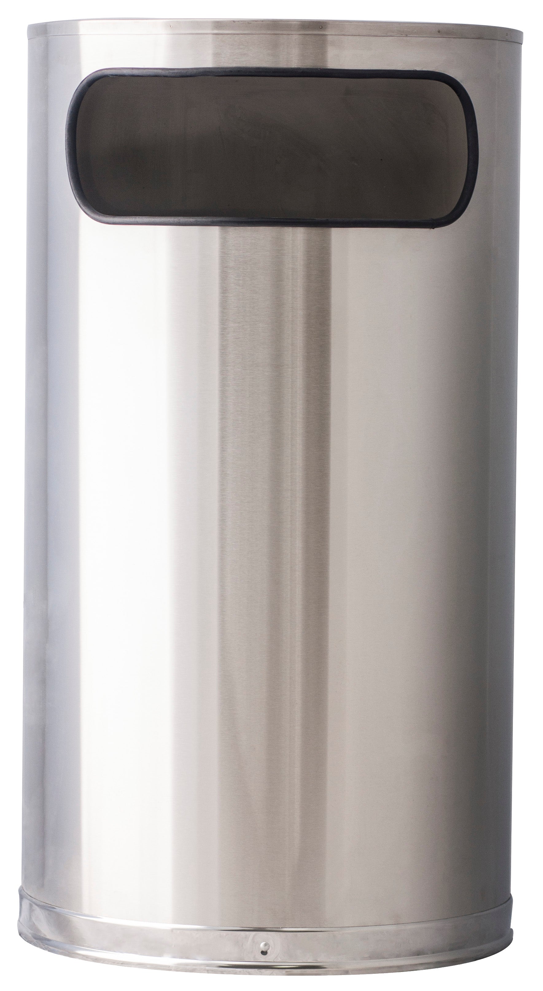 Ergode Half Round 9Hr-Ss-Vv Waste Control Solution - Stylish, Space-Saving, Stainless Steel Or Black, 14X5 Front Opening, Deco