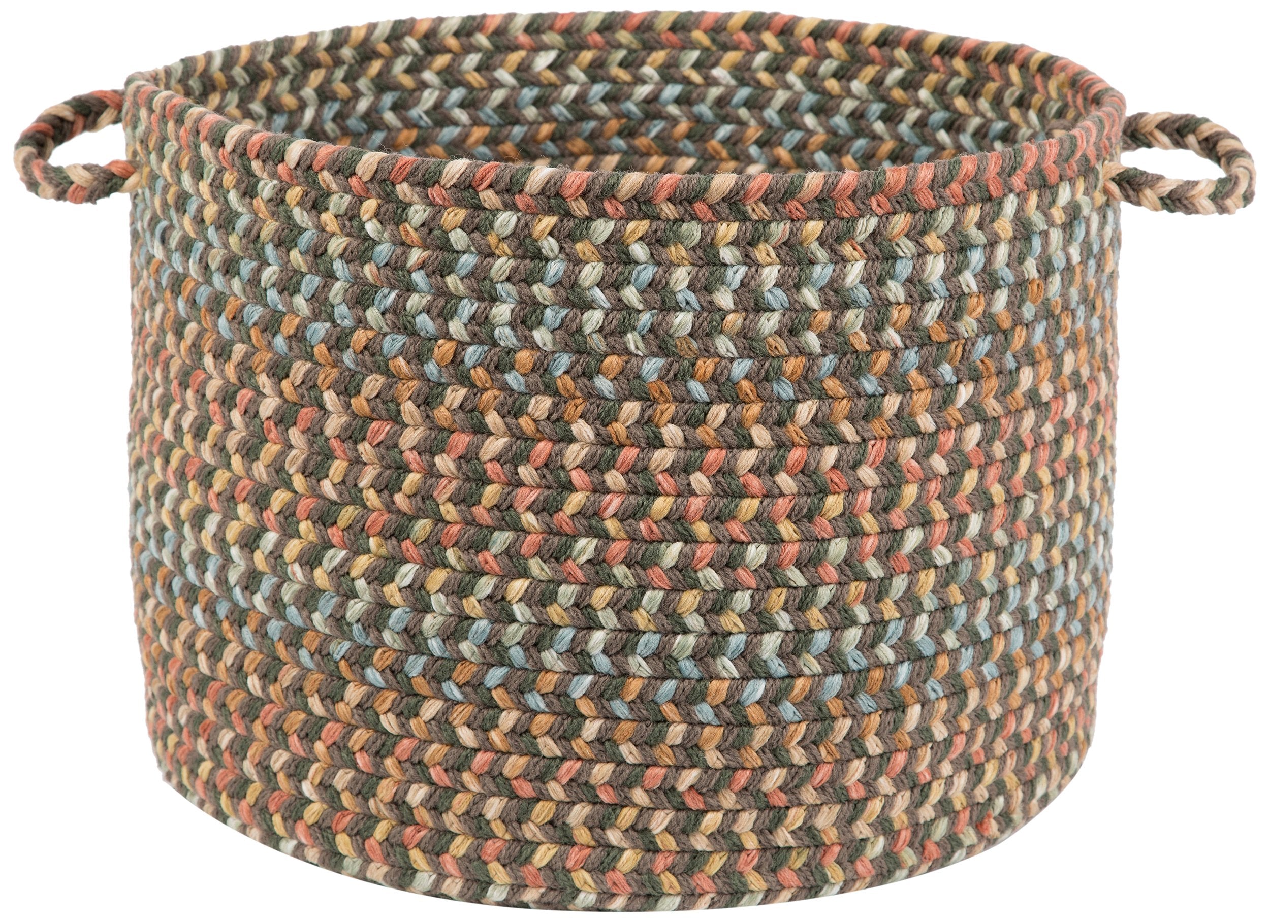 Rhody Rug CY27B018X012 Braided Area Rugs, Dk. Taupe, 18 x 12""