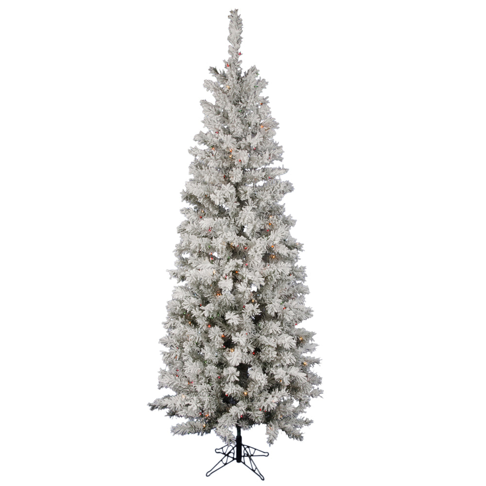 Vickerman 7.5' x 36″ Flocked Pacific 300LED Multi - A100377LED