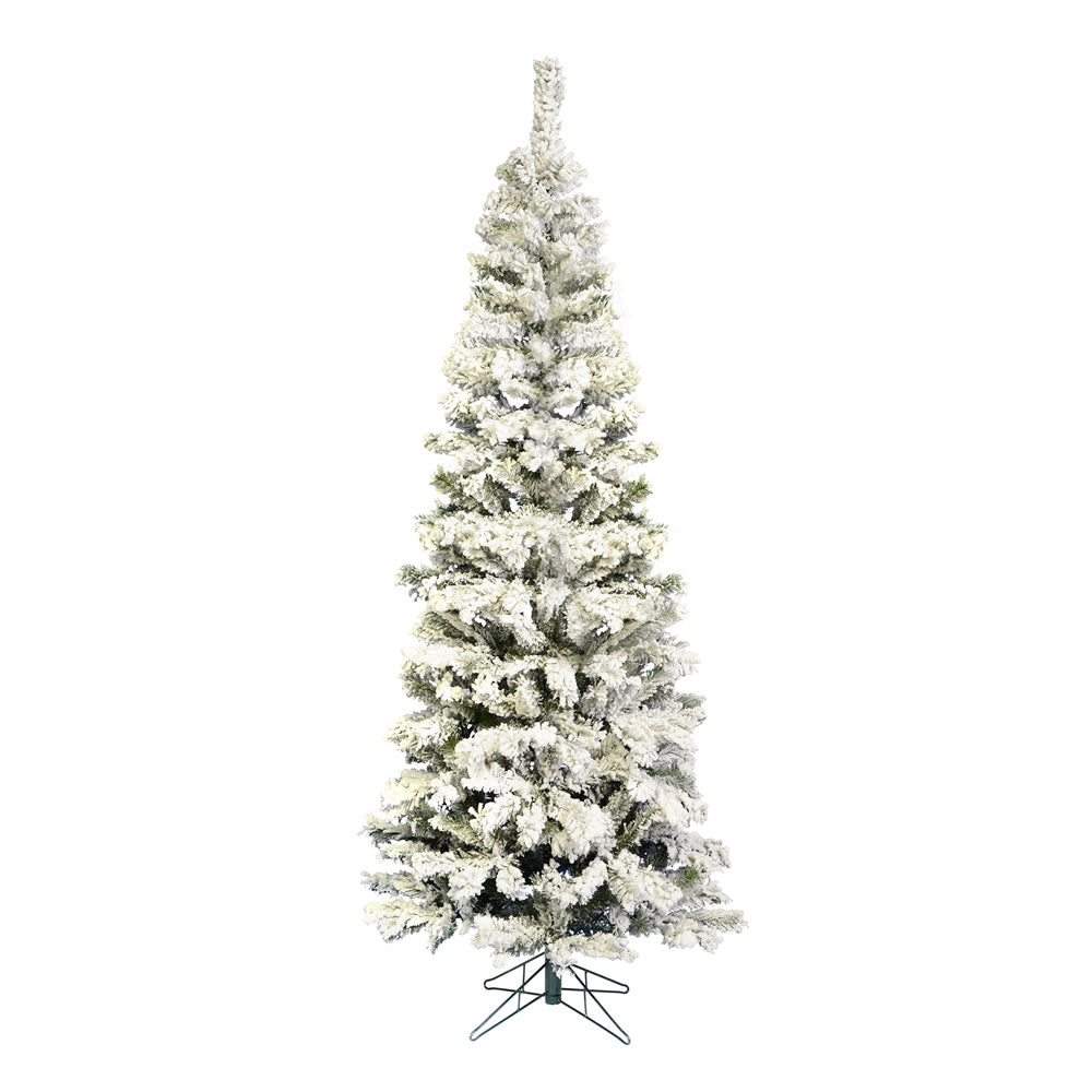 Vickerman 9.5' x 44″ Flocked Pacific Tree 838T - A100385