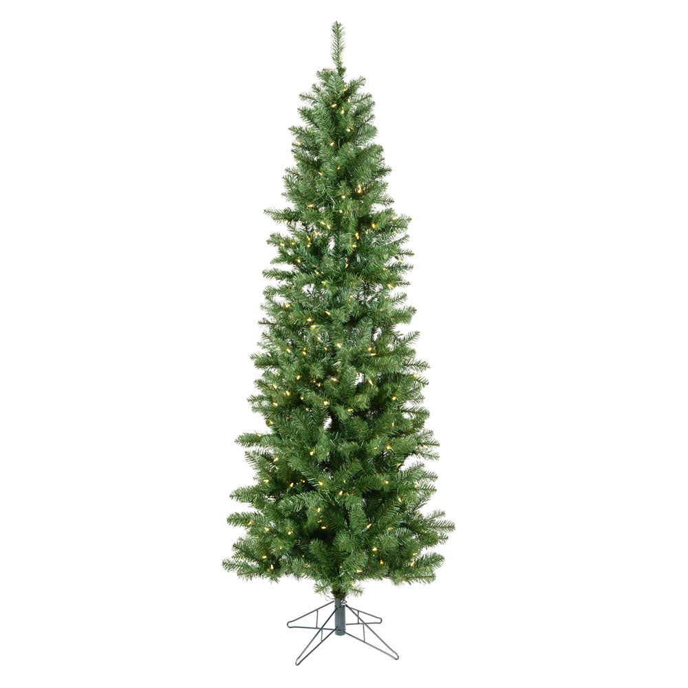 Vickerman 5.5' x 28″ Salem Pencil Pine 200LED WmWh - A103056LED