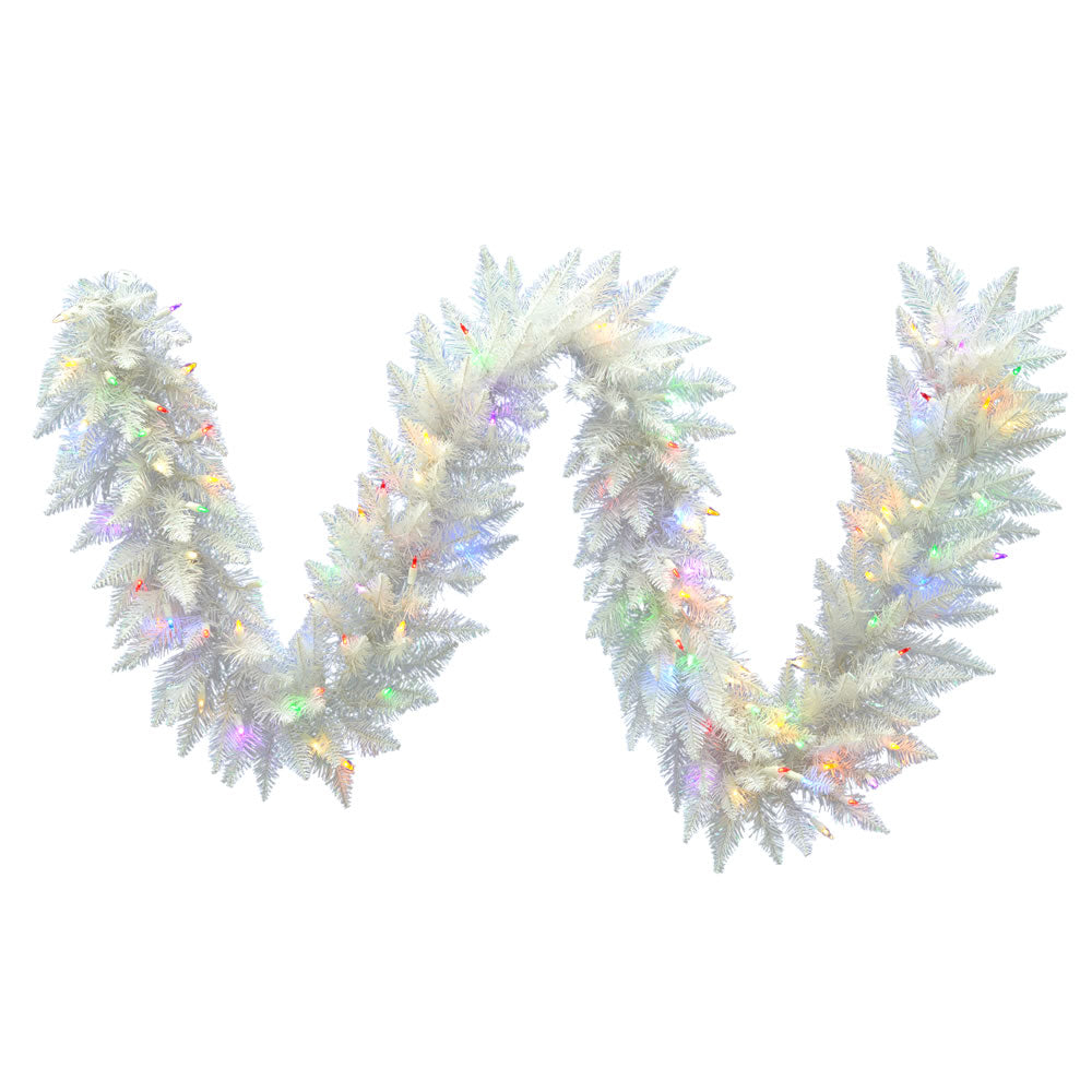 Vickerman 9' X 14″ Sparkle White Garl 100LED Multi - A104215LED
