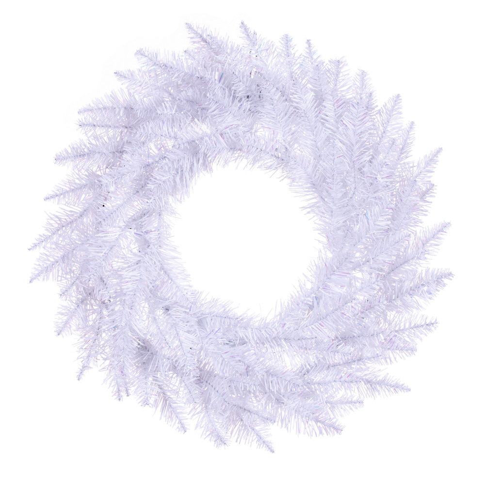 Vickerman 24″ Sparkle White Wreath 110Tips - A104224
