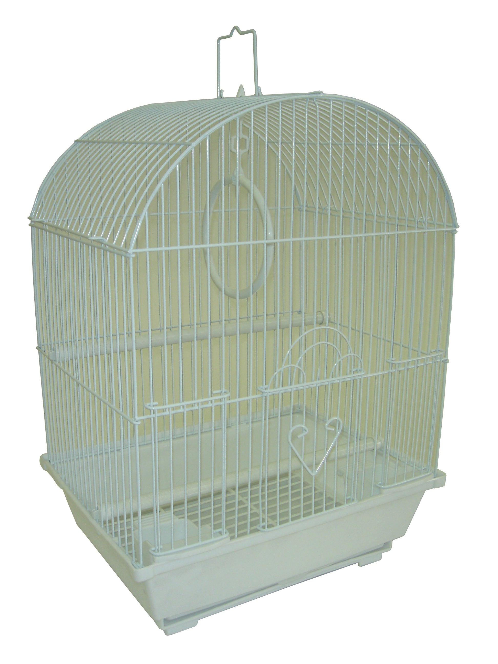Yml A1104Wht Round Top Style Small Parakeet Cage, 11 X 9 X 16'