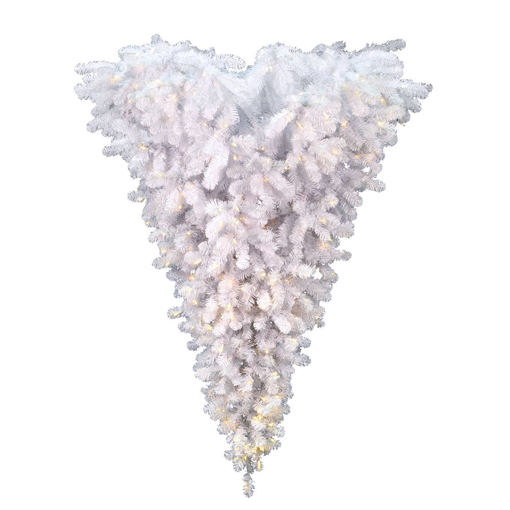 Vickerman 6' x 61″ White Upside Down Tree 600WW - A117536LED