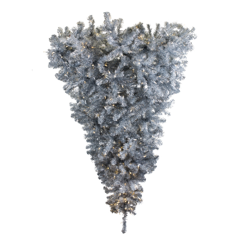 Vickerman 6' x 61″ Silver Upside Down Tree 600WW - A117636LED