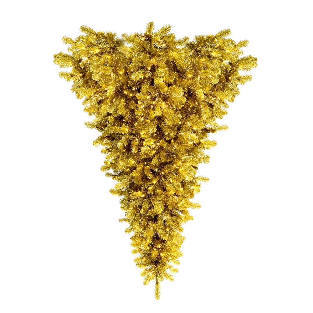 Vickerman 6'x 61″ Champagne Upside Down Tree 600WW - A117736LED