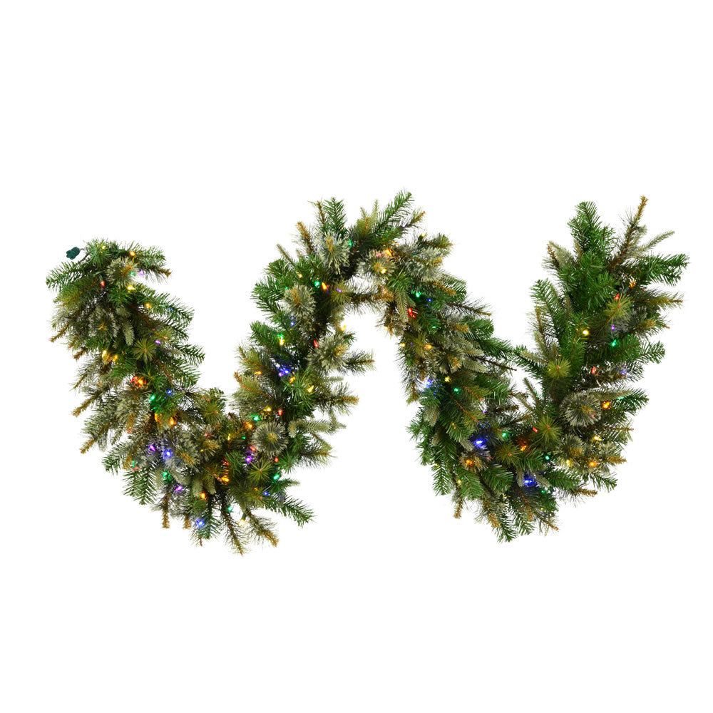 Vickerman 9' x 18″ Cashmere Garland LED150Multi - A118321LED