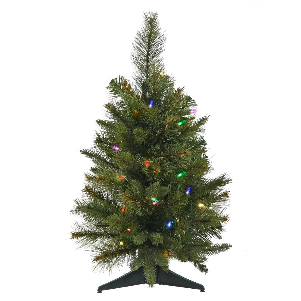 Vickerman 24″ x 16″ Cashmere Tree 30Multi BO Timer - A118526LED