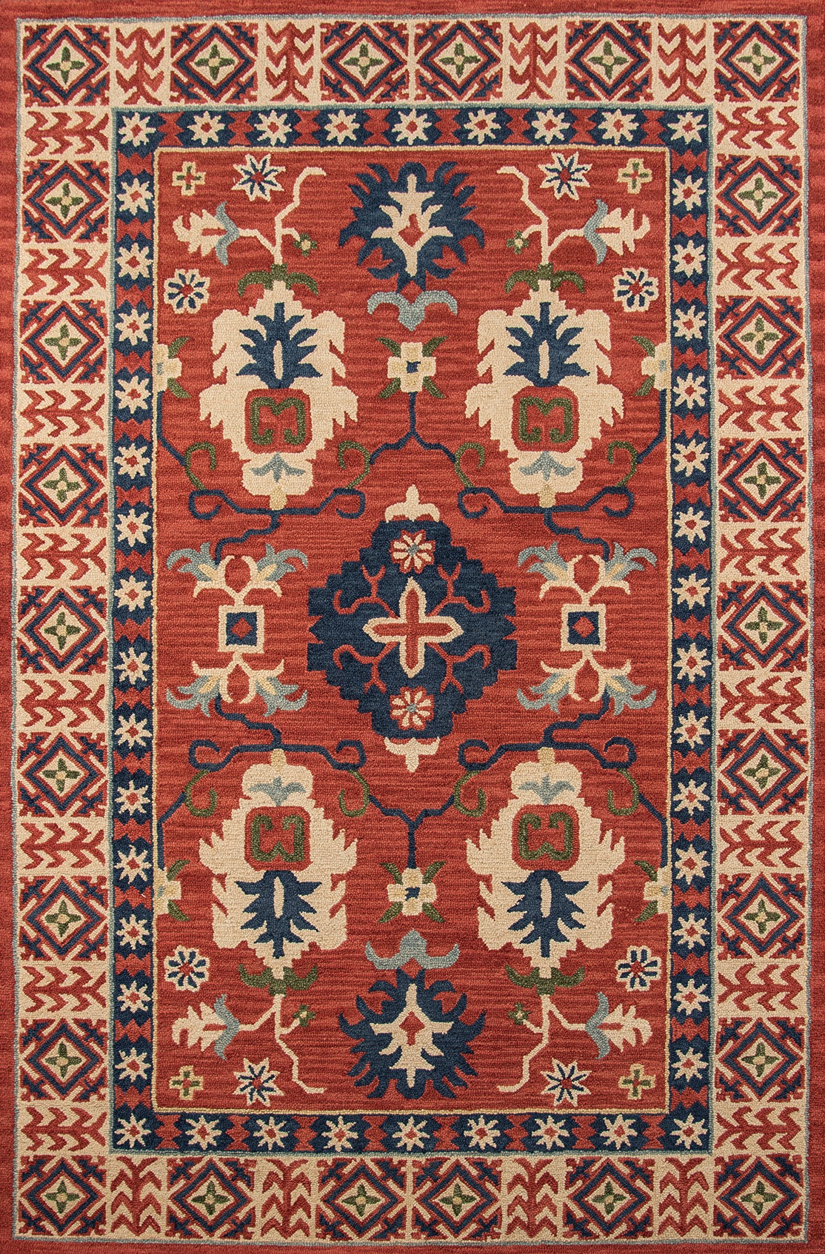 Momeni Tangier Collection Area Rug, 8'0' X 11'0', Red