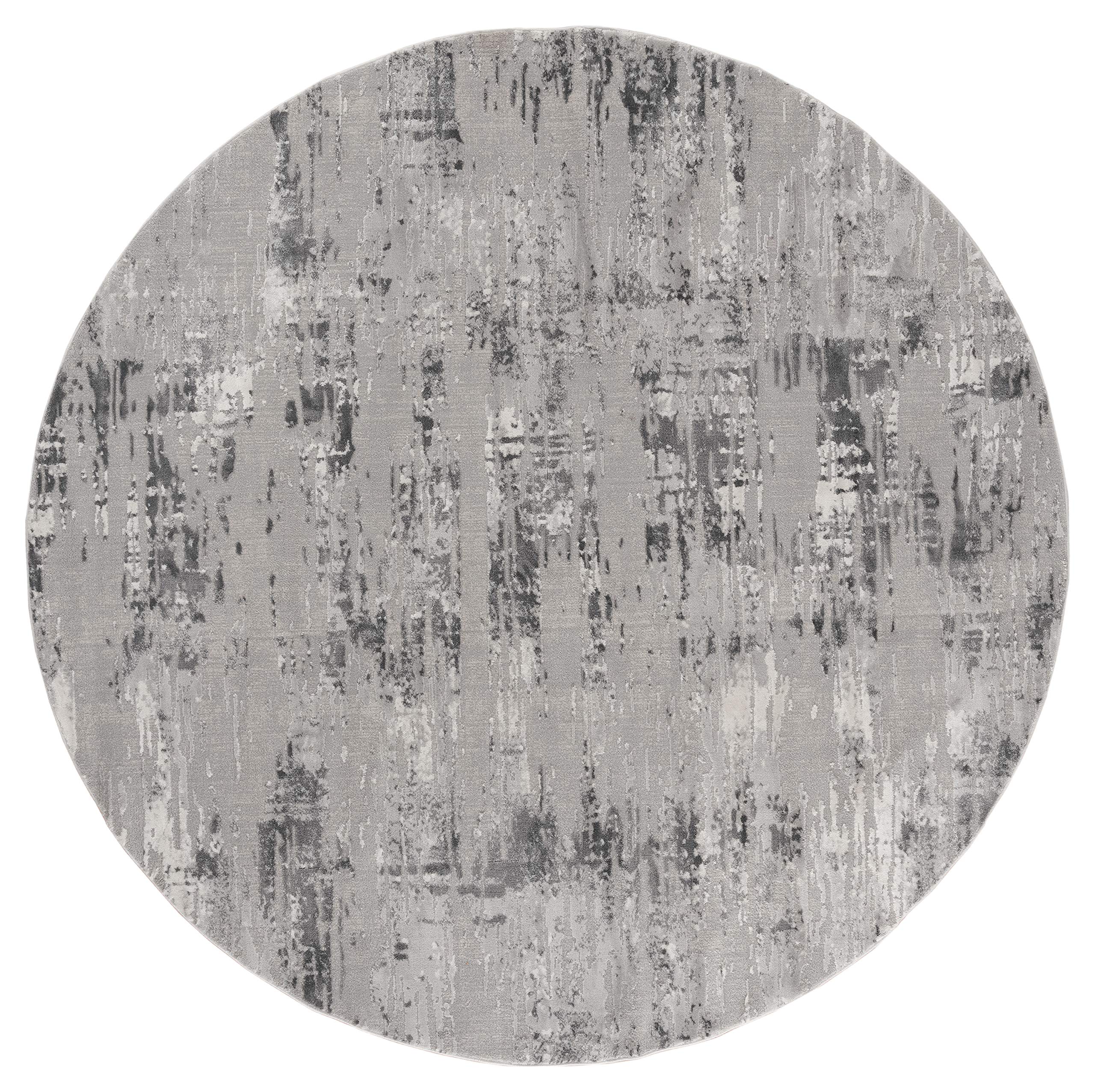 United Weavers Cascades Salish Grey Round Rug 710 RD
