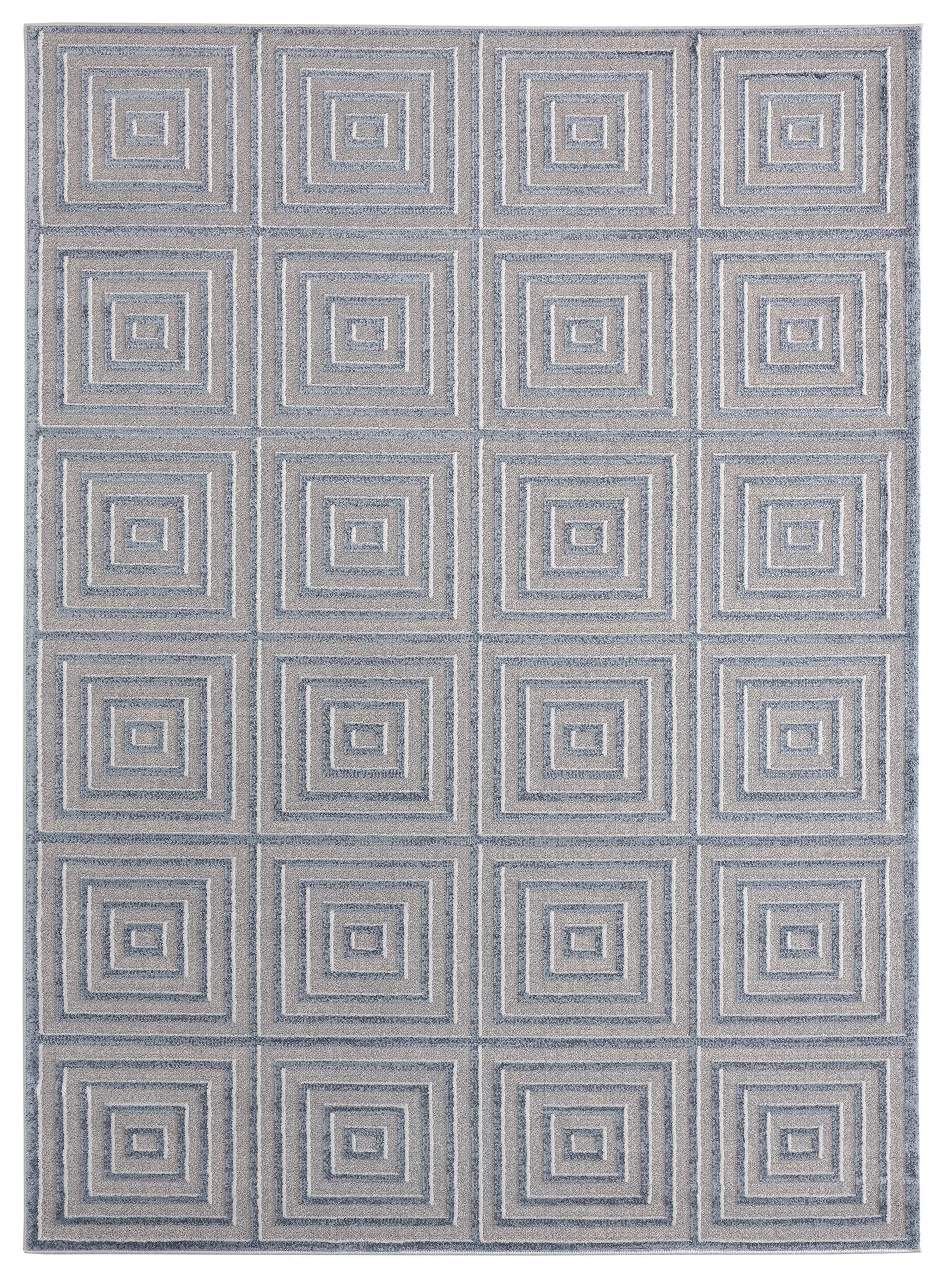 United Weavers Cascades Tehama Blue/Grey Accent Rug 111 x 3”