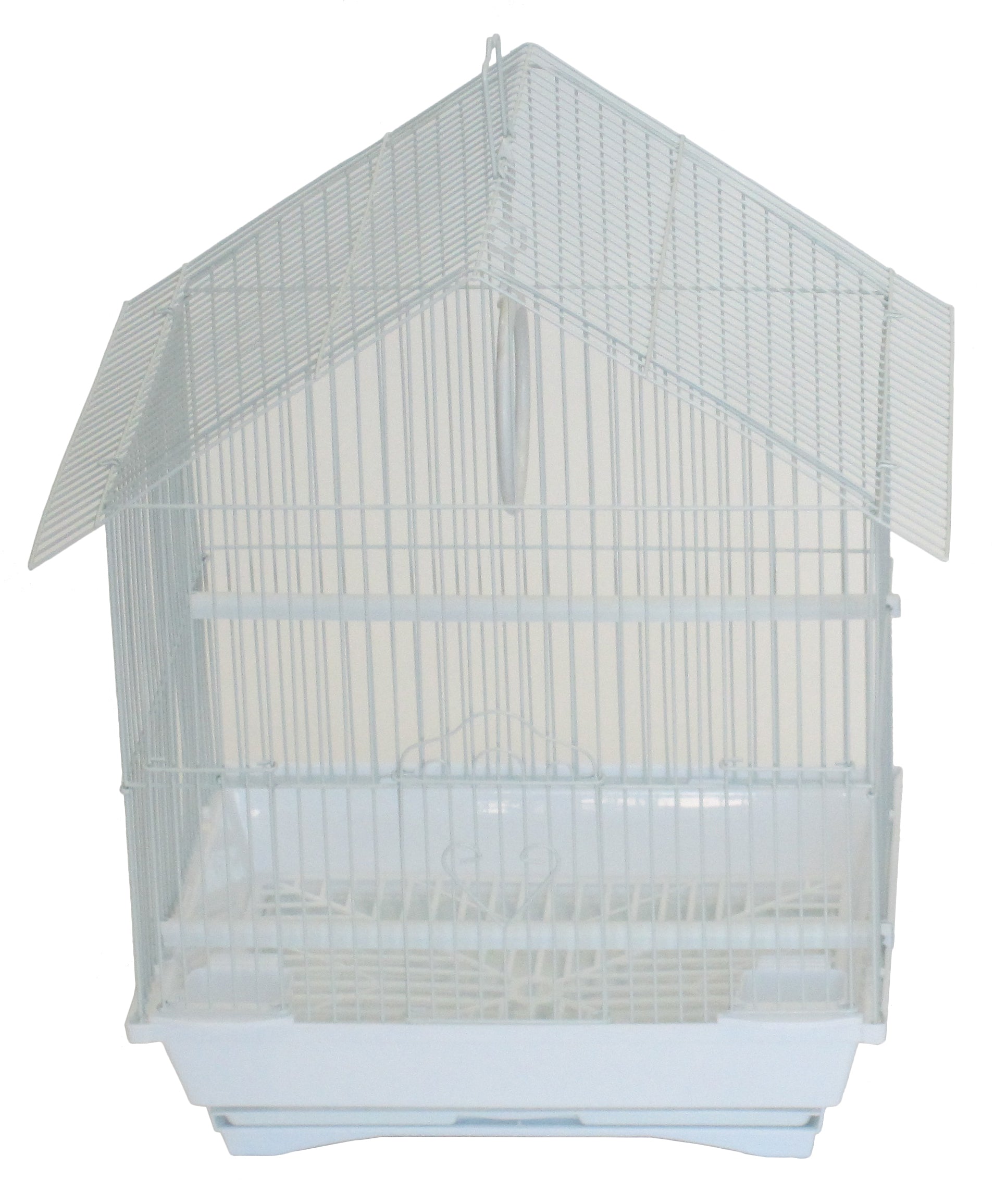 Yml A1314Mwht House Top Style Small Parakeet Cage, 13.3' X 10.8' X 17.8'