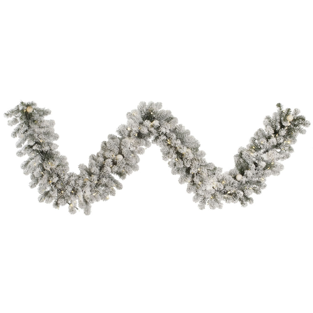 Vickerman 9' x 14″ Flkd Kodiak Garl 100WW+10G40Led - A146914LED
