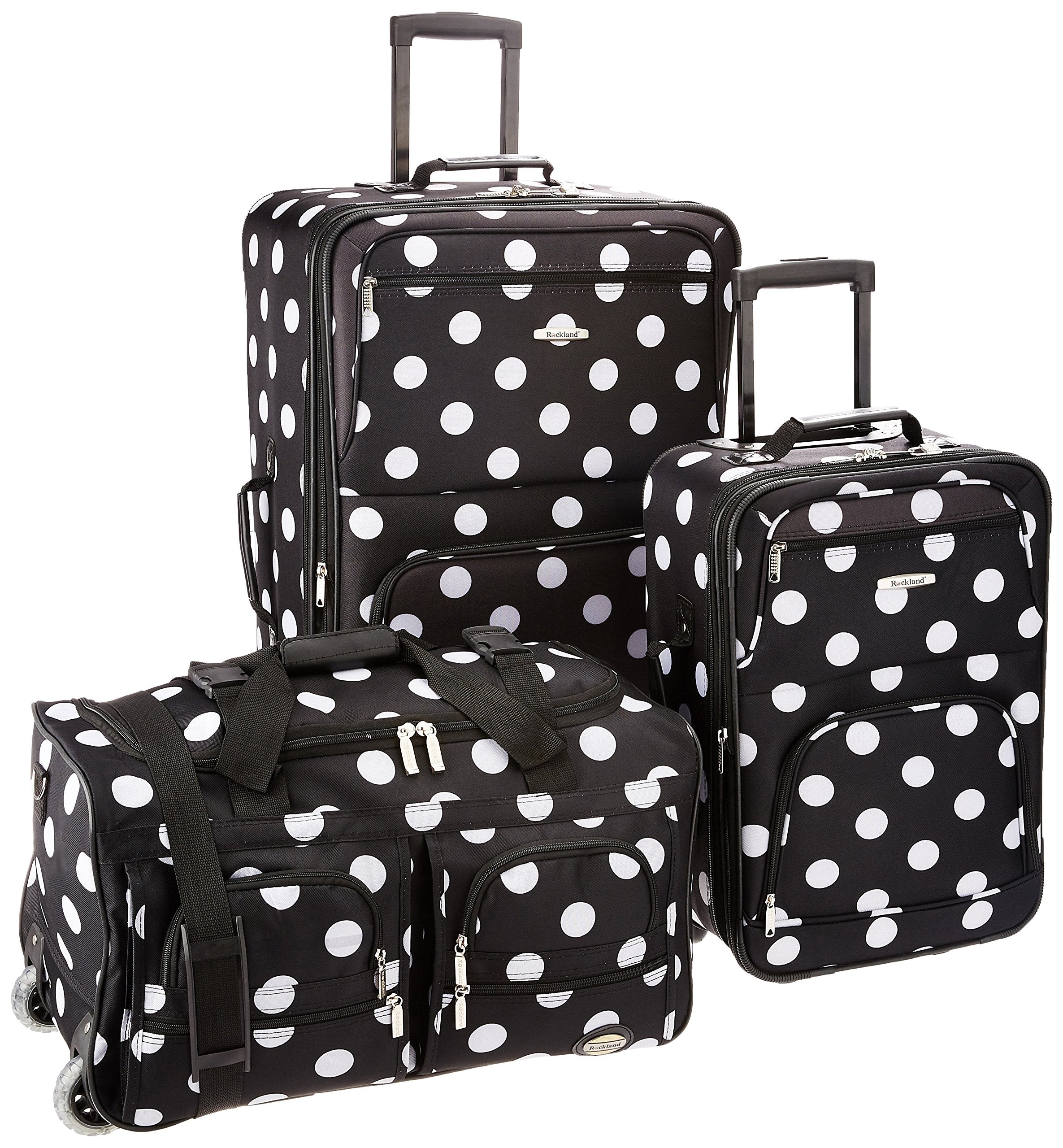3 PC LUGGAGE SET - BLACKDOT