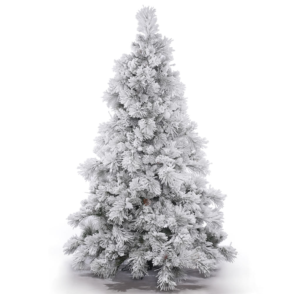 Vickerman 9' x 73” Flocked Alberta w/Cones 1616Tip - A155280