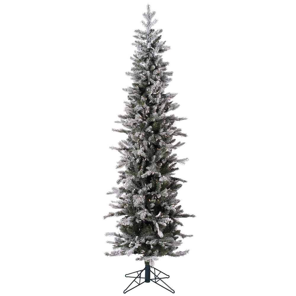 Vickerman 5' x 23″ Frosted Tannenbaum 150LED WmWht - A167951LED