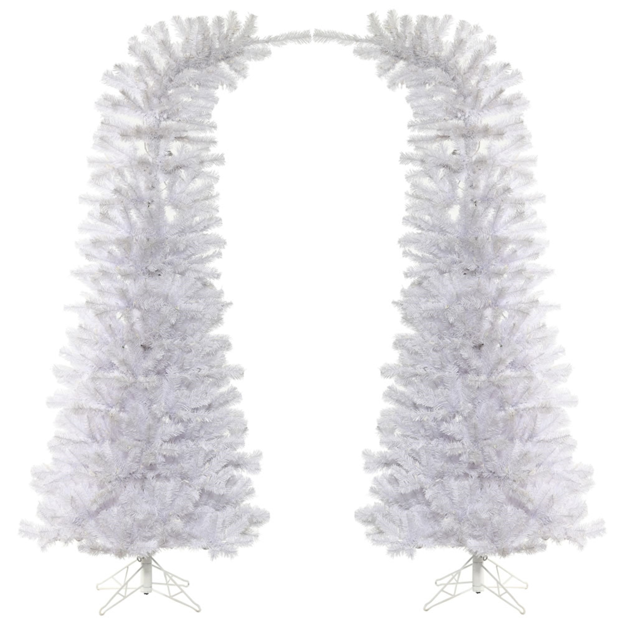 7.5' x 38'' White Whimsical 1810Tips 2Pc