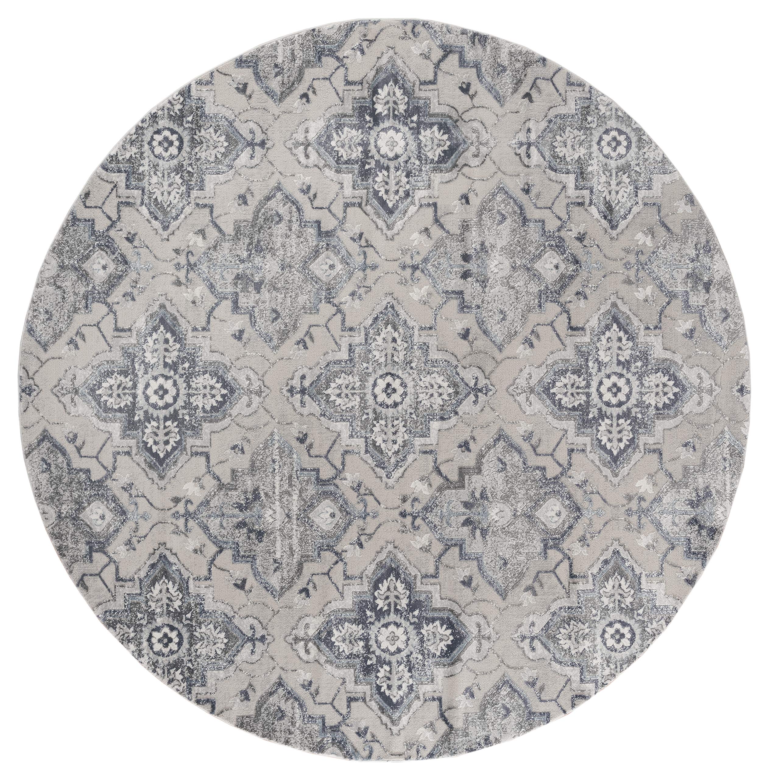 United Weavers Cascades Leavenworth Blue Round Rug 710 RD