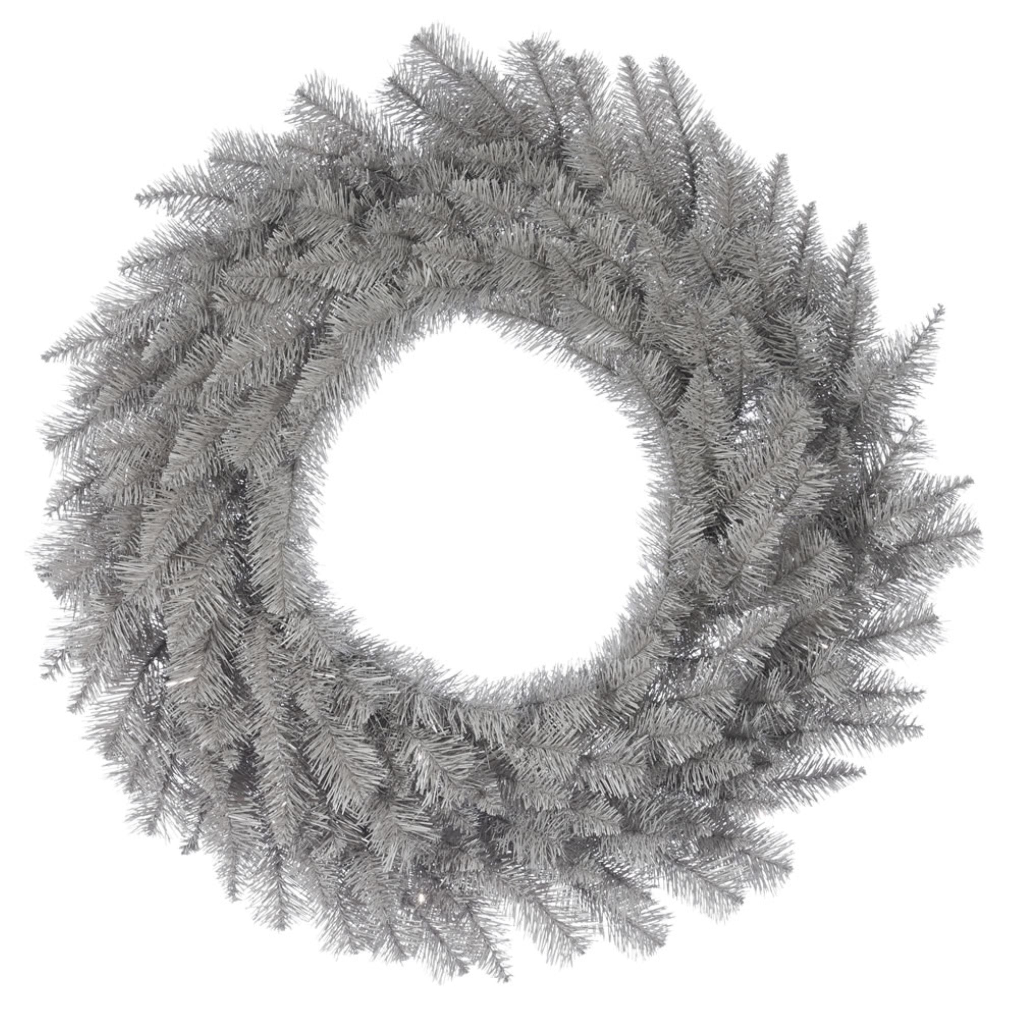 30” Platinum Fir Wreath 180Tips