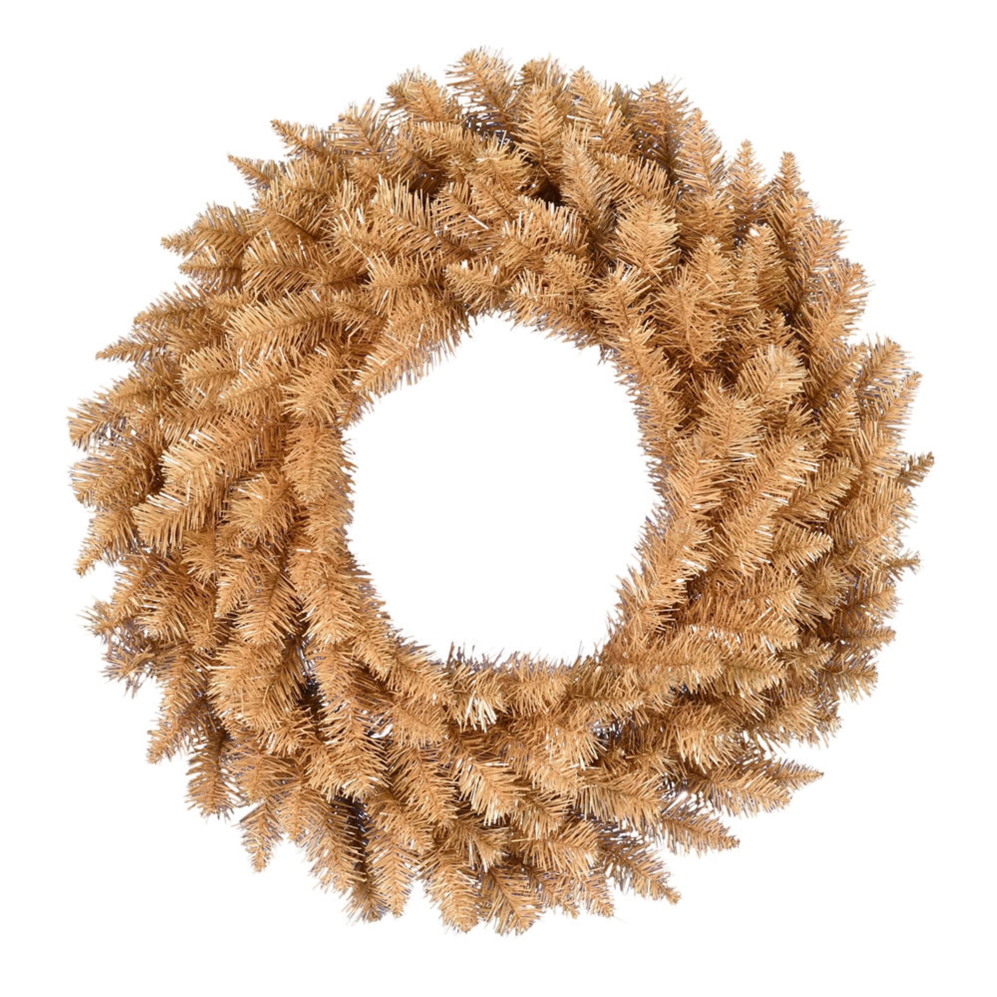 36” Gold Fir Wreath 240Tips