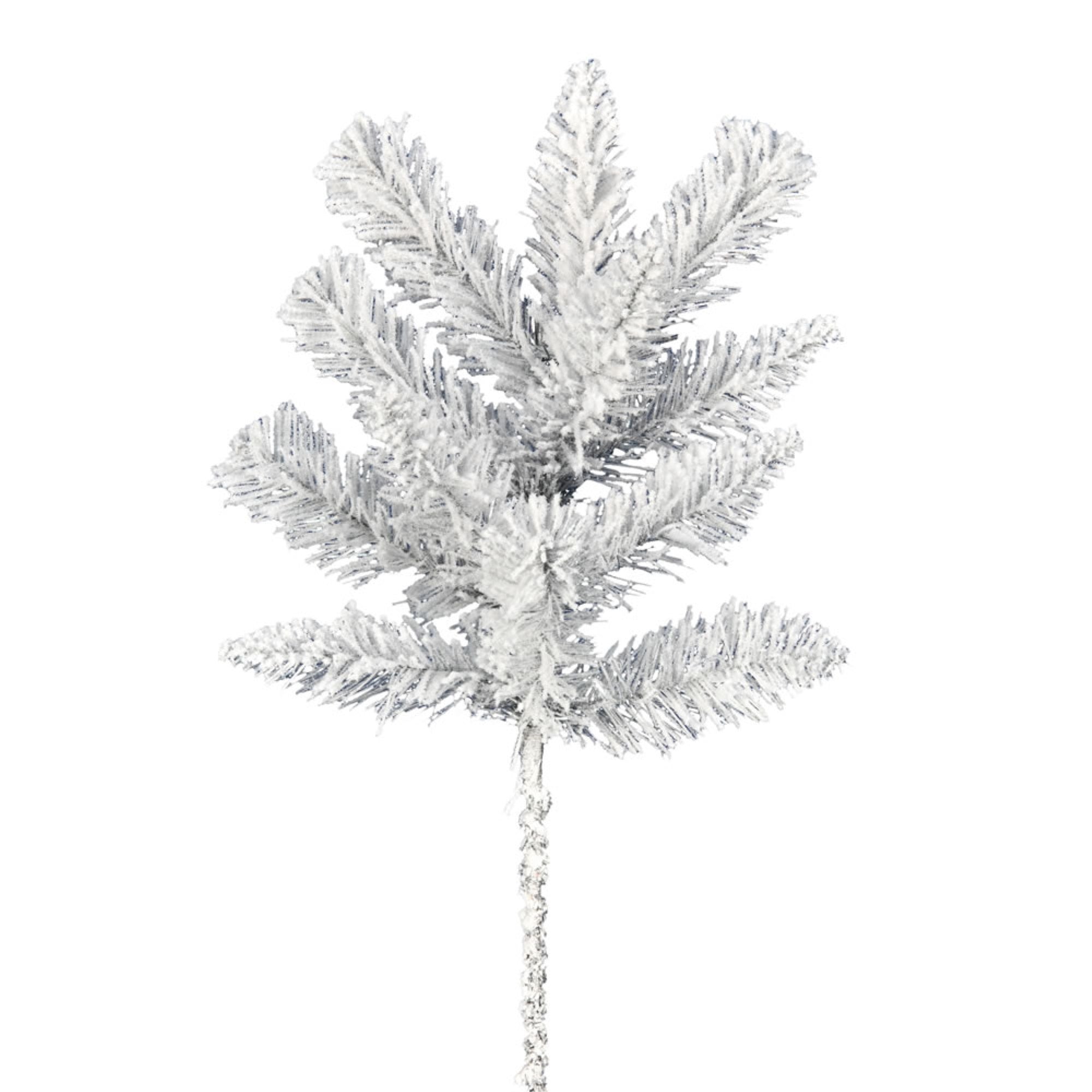 18” x 12Tip Frosted Silver Spray 6/Bag