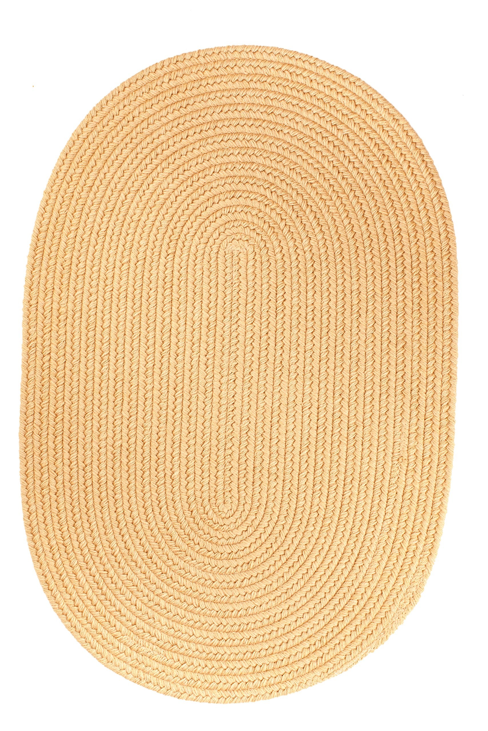 Rhody Rug S101R120X120 Braided Area Rugs, Wheat, 10 x 10