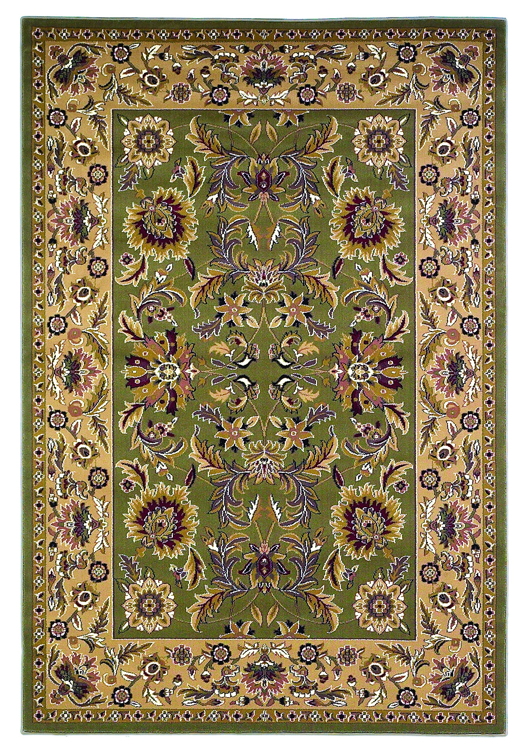 Cambridge 7304 Green/Taupe Kashan Size 23 x 33″″