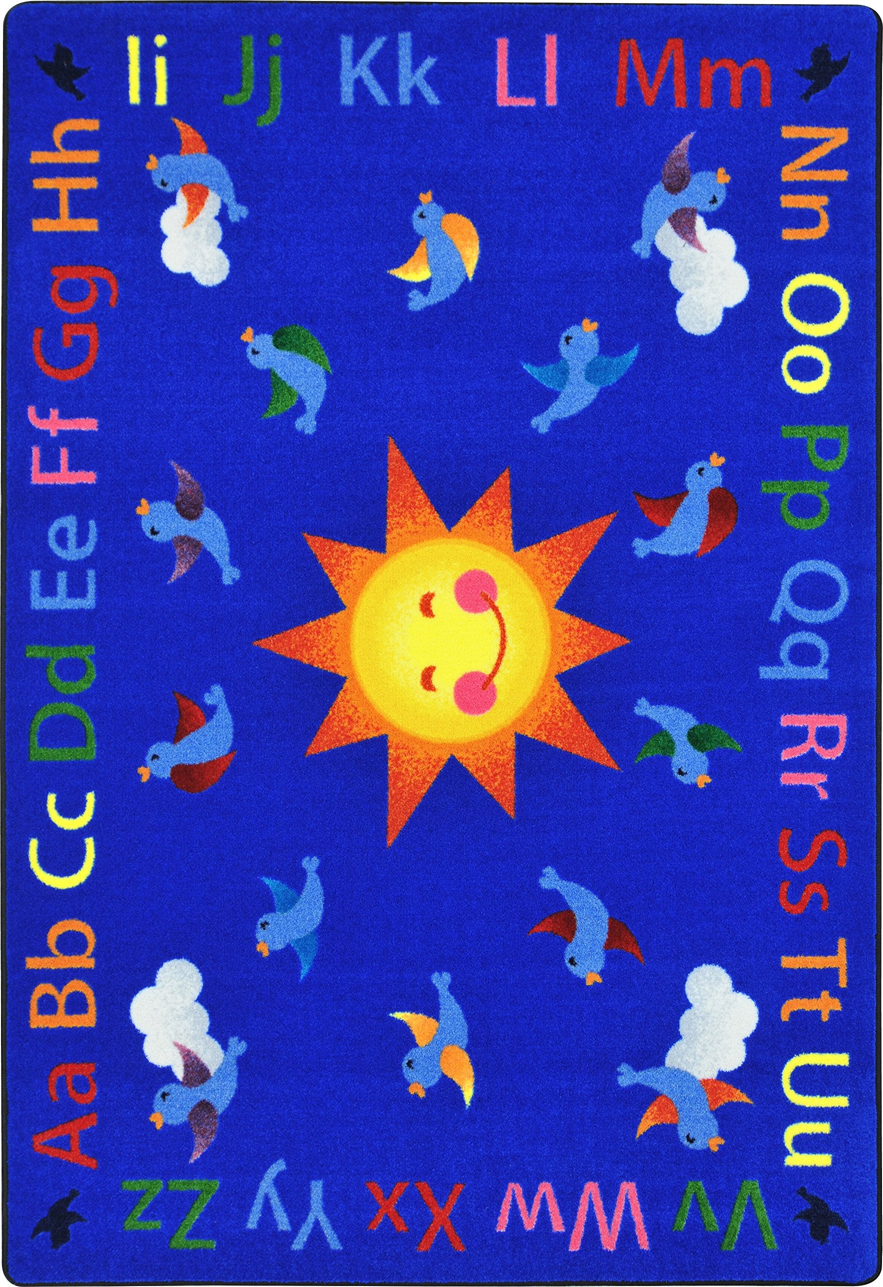 Alphabet Tweet 54 x 78??area rug in color Multi