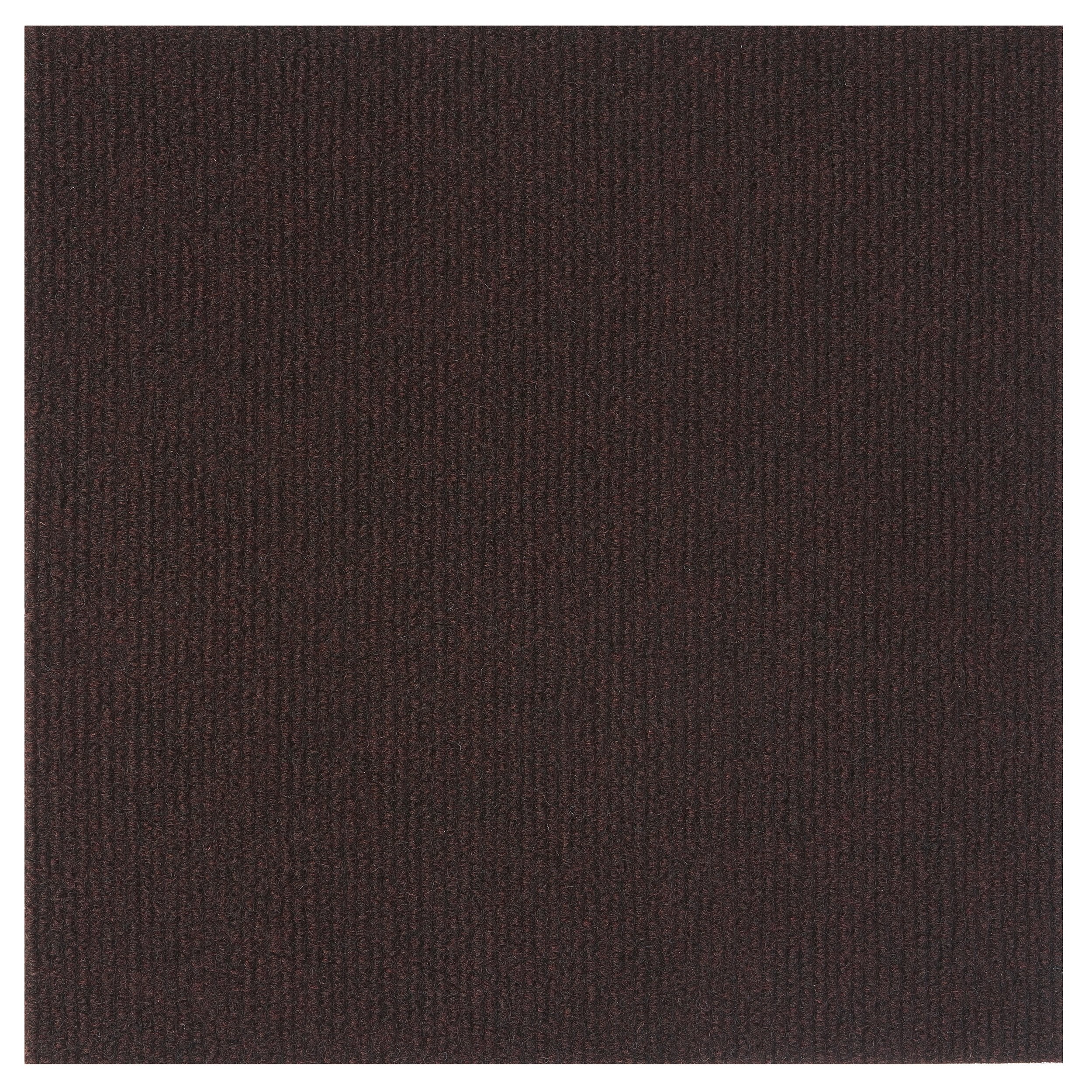 Nexus Self Adhesive 12-Inch Carpet Floor Tiles, 12 Tiles - 12' X 12', Brown - Peel & Stick, Diy Flooring For Kitchen, Dining Room, Bedrooms & Bathrooms By Achim Home Decor