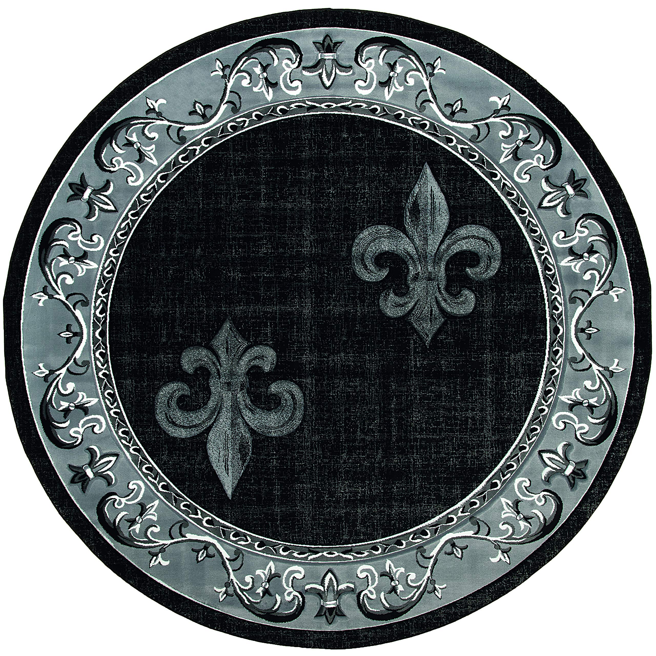 United Weavers Bristol Lilium Grey Round Rug 710 Round