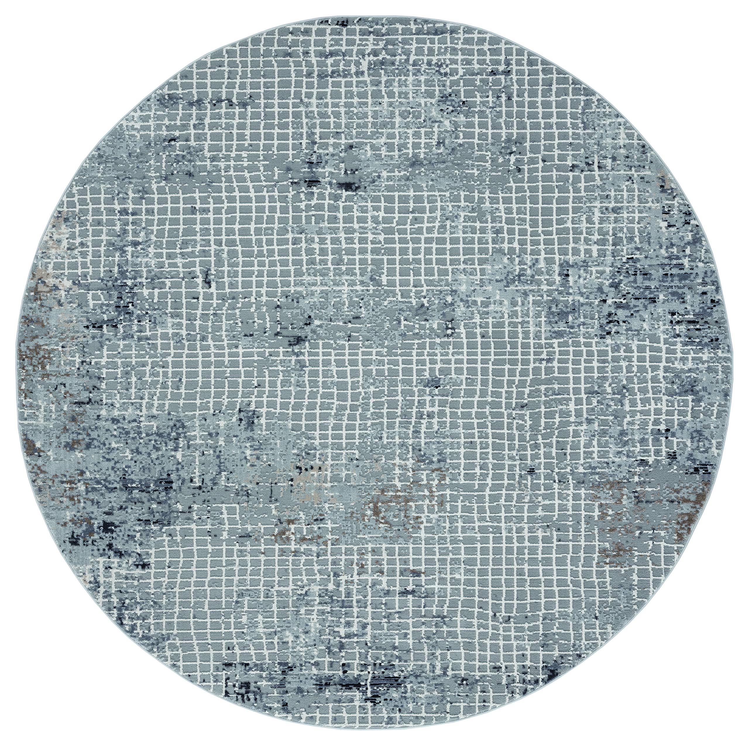 United Weavers Austin Devine Grey Round Rug 710 RD